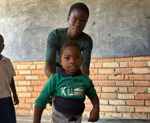Chisomo and Lenne at the disability support group in Malawi Chisomo and Lenne at the disability support group in Malawi
